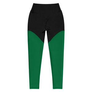 E.D.A Signature Rightside - Green 1 / Black - Sports Leggings