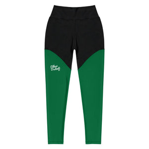 E.D.A Signature Rightside - Green 1 / Black - Sports Leggings