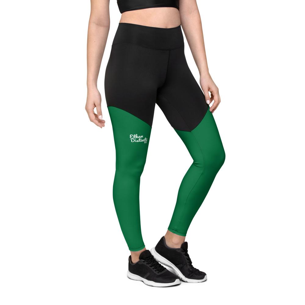 E.D.A Signature Rightside - Green 1 / Black - Sports Leggings