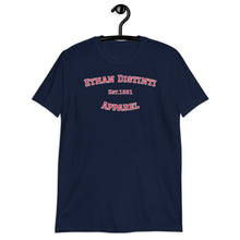 Load image into Gallery viewer, Graduate - Navy With Red Text , White Outline - Short-Sleeve Unisex T-Shirt
