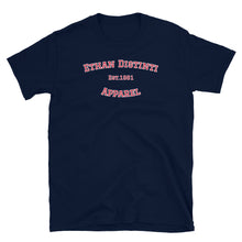 Load image into Gallery viewer, Graduate - Navy With Red Text , White Outline - Short-Sleeve Unisex T-Shirt
