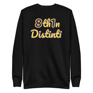 Number 81 - *Black : PURPLE number with PARIS DAISY outline, PARIS DAISY text with PURPLE outline - Unisex Fleece Pullover *NOTE : This Item "Run Small" Order A Size Bigger Than Your Size.