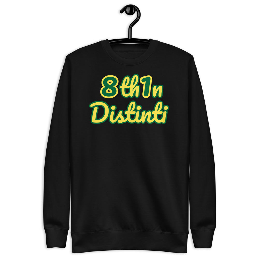 Number 81 - *Black : JEWEL numbers with PARIS DAISY outline, PARIS DAISY text with JEWEL outline - Unisex Fleece Pullover