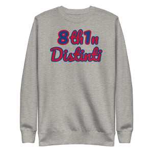 Number 81 - *Carbon Grey : DARK CERULEAN numbers with RED outline, RED text with DARK CERULEAN outline - Unisex Fleece *NOTE : This Item "Run Small" Order A Size Bigger Than Your Size.