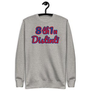 Number 81 - *Carbon Grey : DARK CERULEAN numbers with RED outline, RED text with DARK CERULEAN outline - Unisex Fleece *NOTE : This Item "Run Small" Order A Size Bigger Than Your Size.