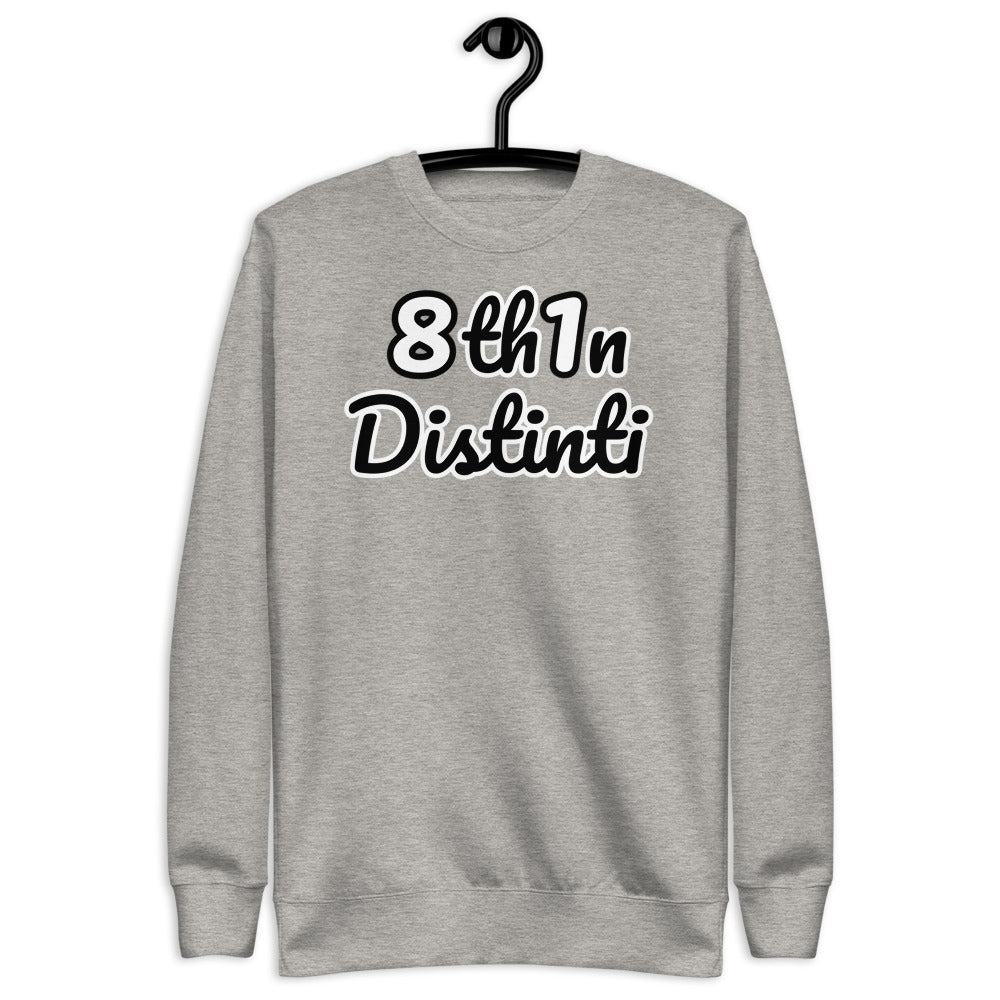Number 81 - *Carbon Grey : WHITE numbers with BLACK text - Unisex Fleece *NOTE : This Item 