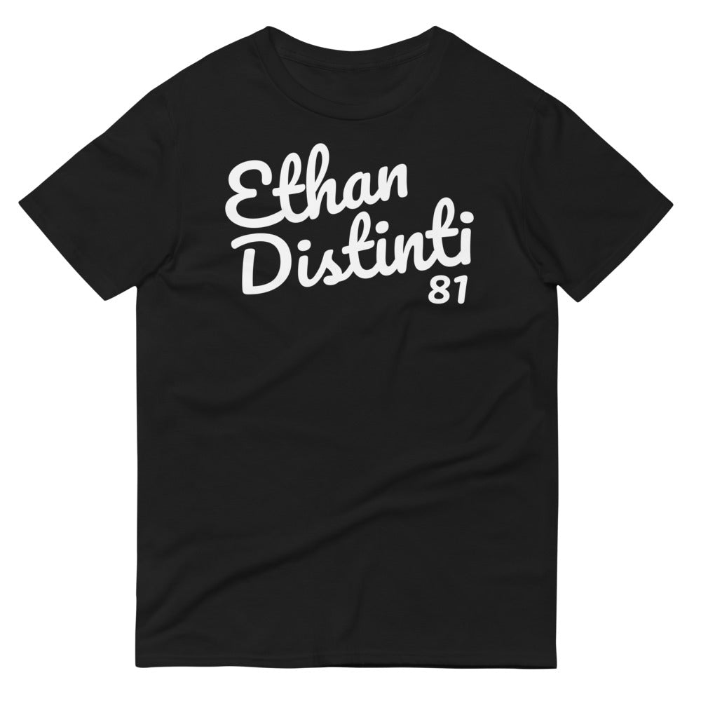 E.D.A Signature - BIG PRINT - Black - White Text - Unisex Short-Sleeve T-Shirt