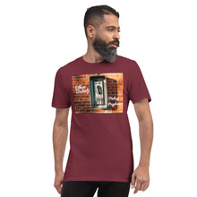 Load image into Gallery viewer, Vintage Payphone - Maroon - Unisex Short-Sleeve T-Shirt
