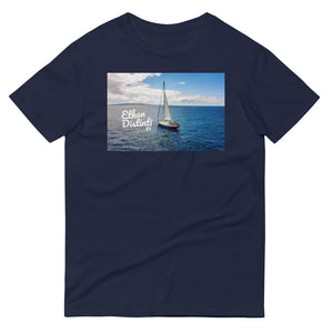 Yacht On The Blue - Navy - Unisex Short-Sleeve T-Shirt