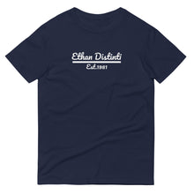 Load image into Gallery viewer, Ethan Distinti Est.1981 - Coll #1 Available In Other Colors With White Text - Unisex Short-Sleeve T-Shirt
