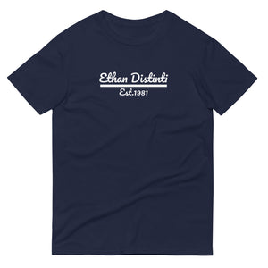 Ethan Distinti Est.1981 - Coll #1 Available In Other Colors With White Text - Unisex Short-Sleeve T-Shirt