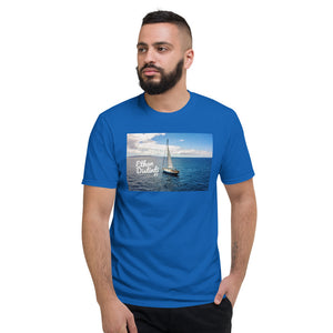 Yacht On The Blue - Royal Blue - Unisex Short-Sleeve T-Shirt