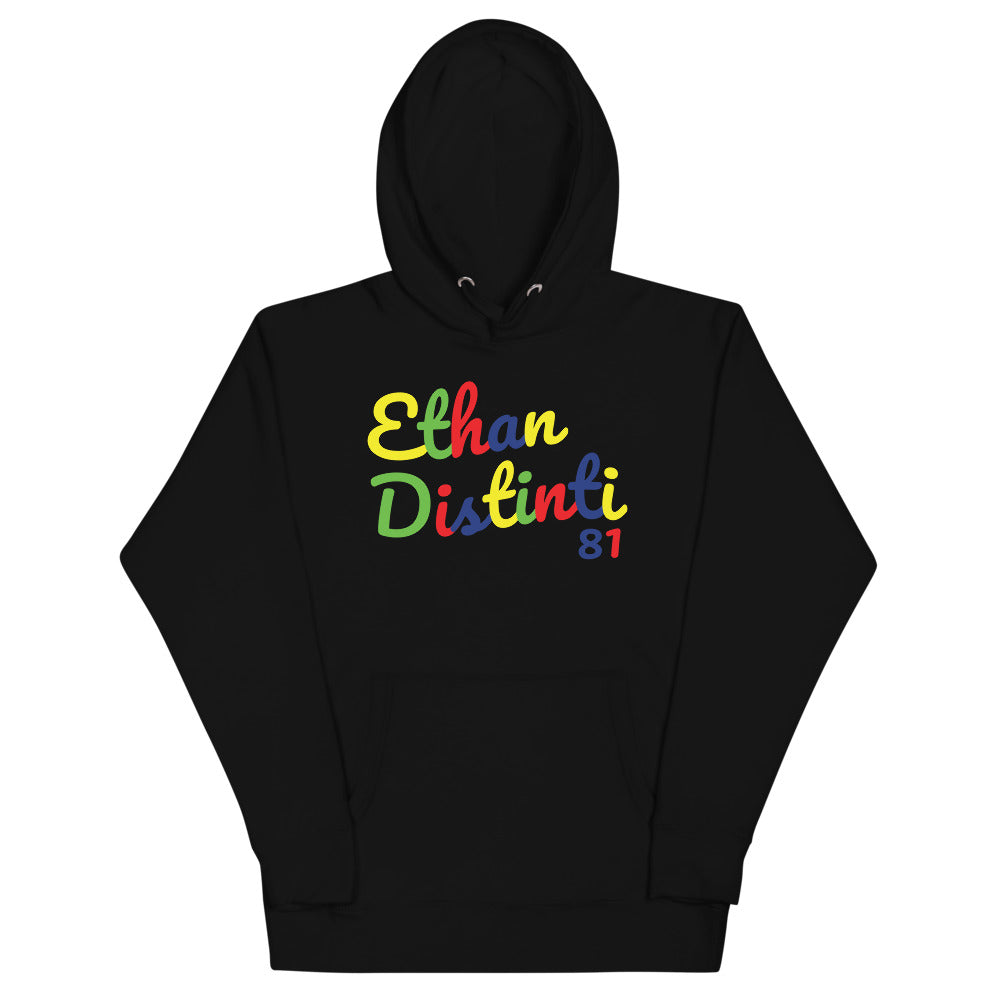 *E.D.A 4 Colors Signature BIG PRINT - Black - Unisex Hoodie **NOTE This Hoodie 