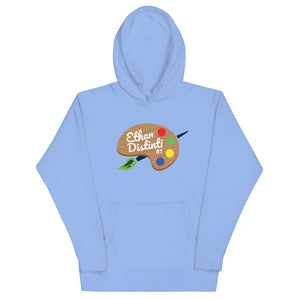 Logo Art With Green Bristles - Coll #2 Unisex Hoodies Are Avail In The Colors Of CAROLINA BLUE, CHARCOAL HEATHER, WHITE  *Note This Hoodie "RUN SMALL" Please Order A Size Bigger Than Your Normal Size.