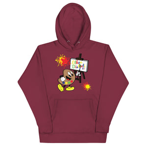 *Ethan Palette Paints - Paint Splash Coll #1 Unisex Hoodies Avail In The Colors Of MAROON, NAVY BLAZER, CARBON GREY *NOTE These Hoodies "RUN SMALL" Please Order A Size Bigger Than Your Normal Size.