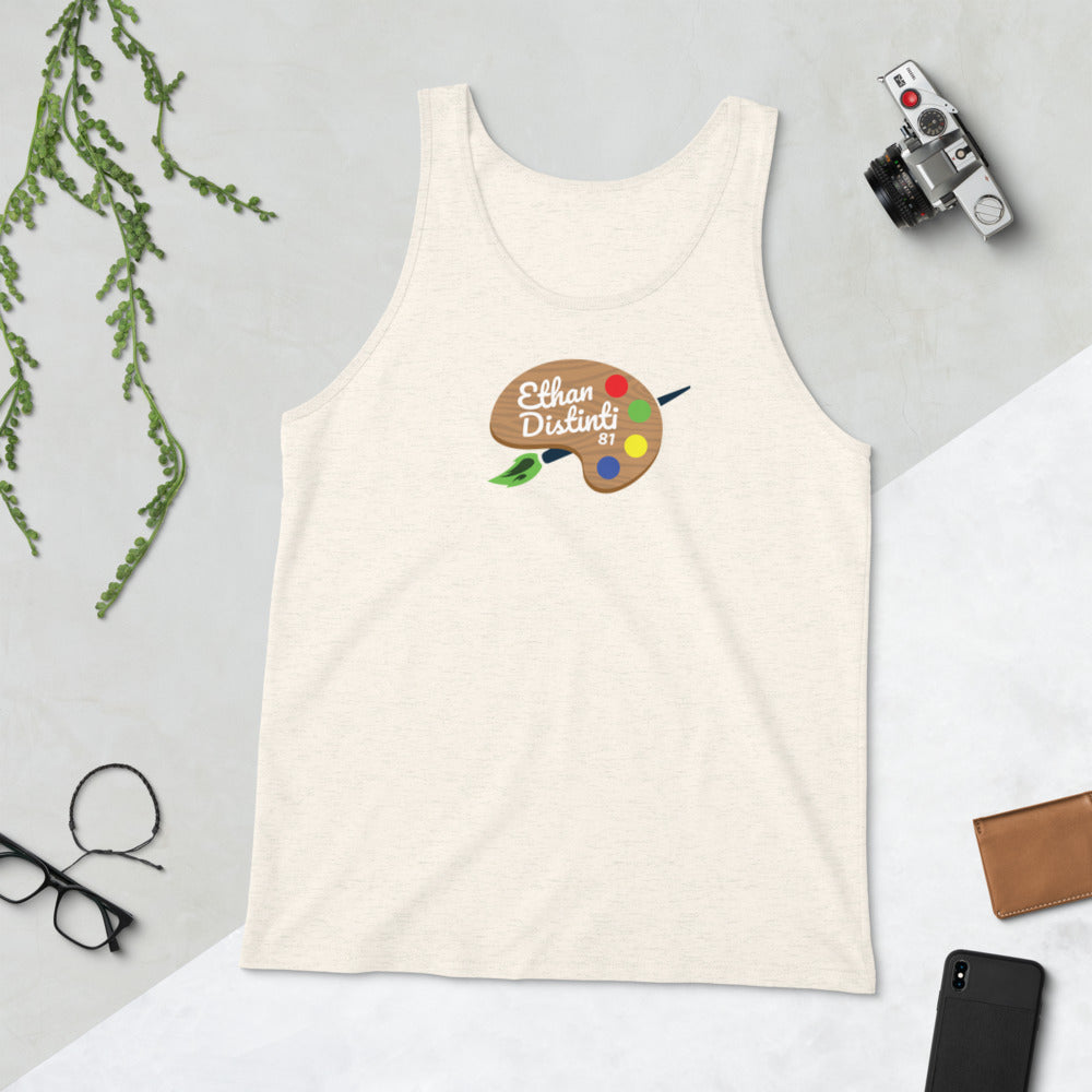 E.D.A Big Logo - Oatmeal Triblend - Unisex Tank Top