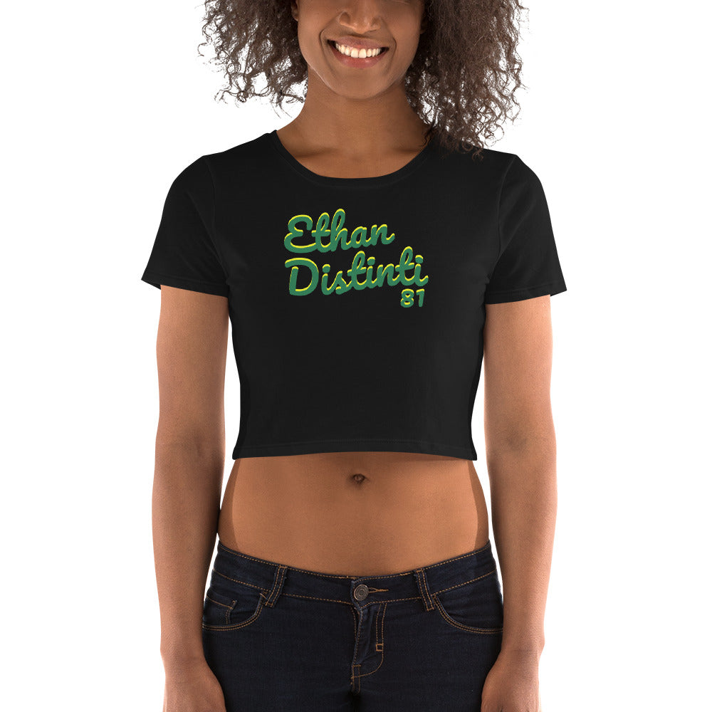 E.D.A Revision: Forest Green/Yellow Text - Women’s Crop Tee